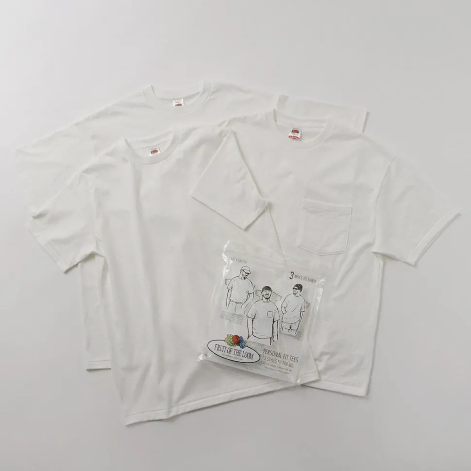 FRUIT OF THE LOOM / Personal Fit 3 Pack T-Shirts