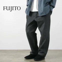 FUJITO / 2 Tuck Trousers Light Ounce Denim