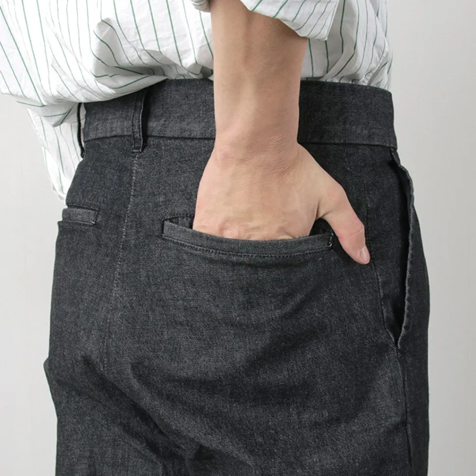 FUJITO / 2 Tuck Trousers Light Ounce Denim