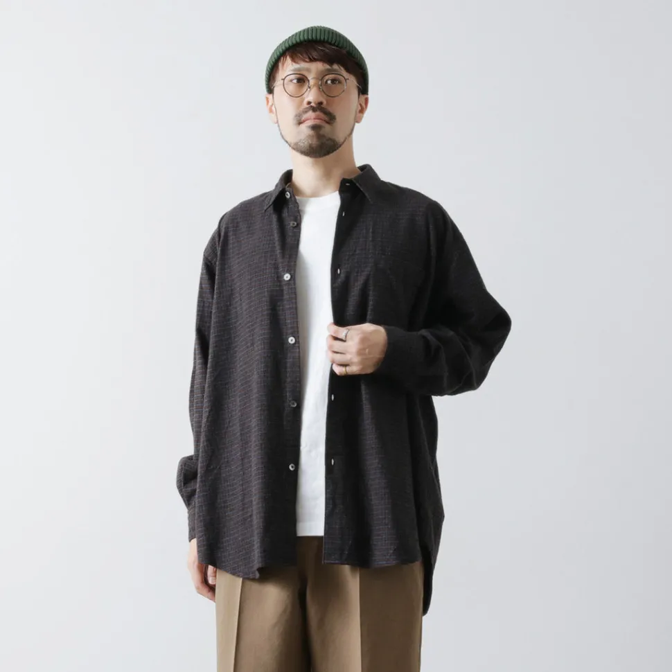 FUJITO / Big Size Shirt micro check
