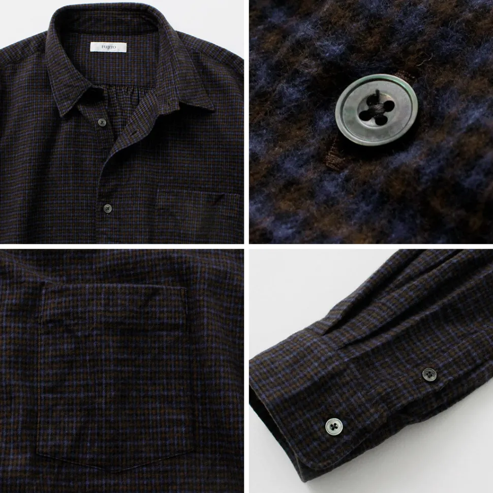 FUJITO / Big Size Shirt micro check