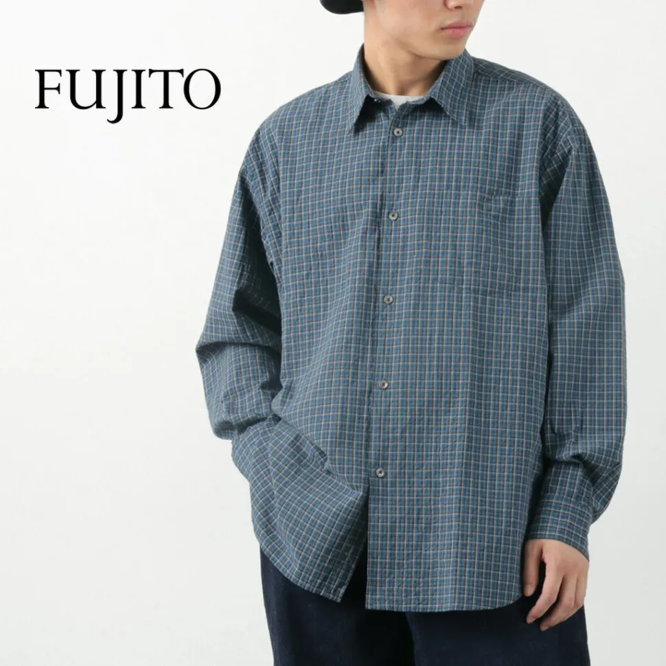 FUJITO / Big Size Shirt Small Check