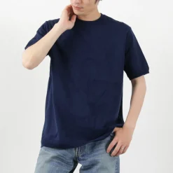 FUJITO / Crew Neck Knit T-Shirt