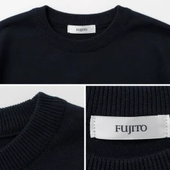 FUJITO / Crew Neck Knit T-Shirt