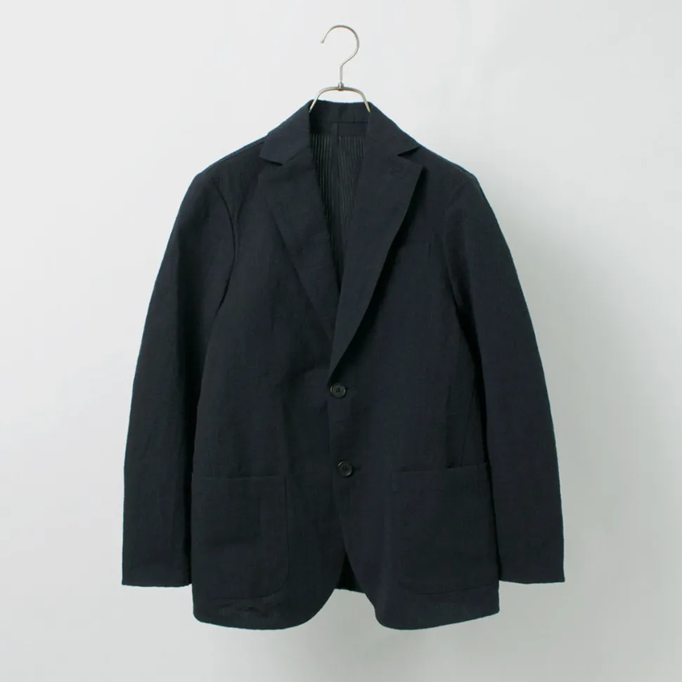 FUJITO / N.O.UN Jacket Cotton Linen Seersucker