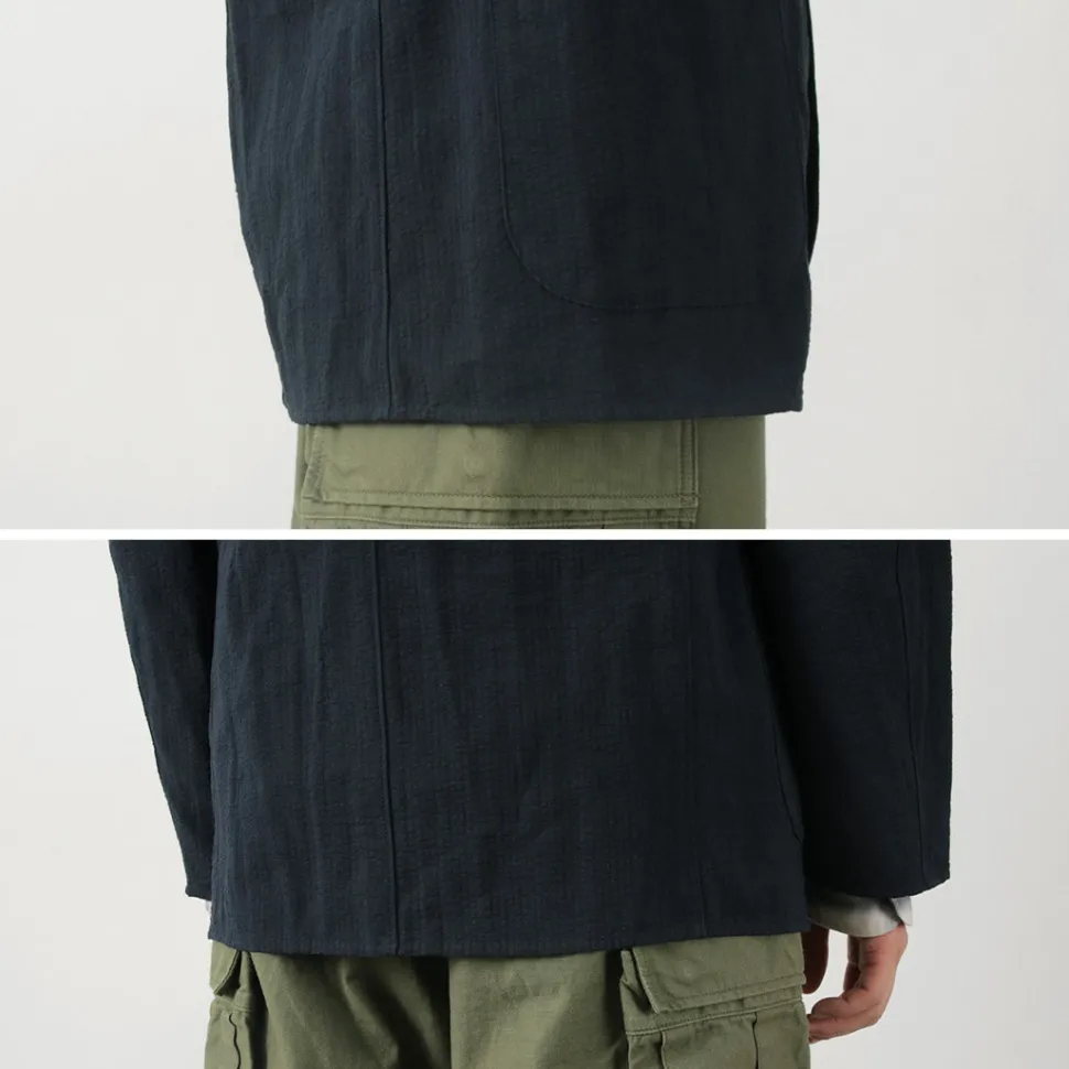 FUJITO / N.O.UN Jacket Cotton Linen Seersucker