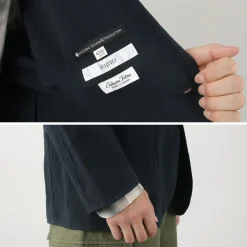 FUJITO / N.O.UN Jacket Cotton Linen Seersucker