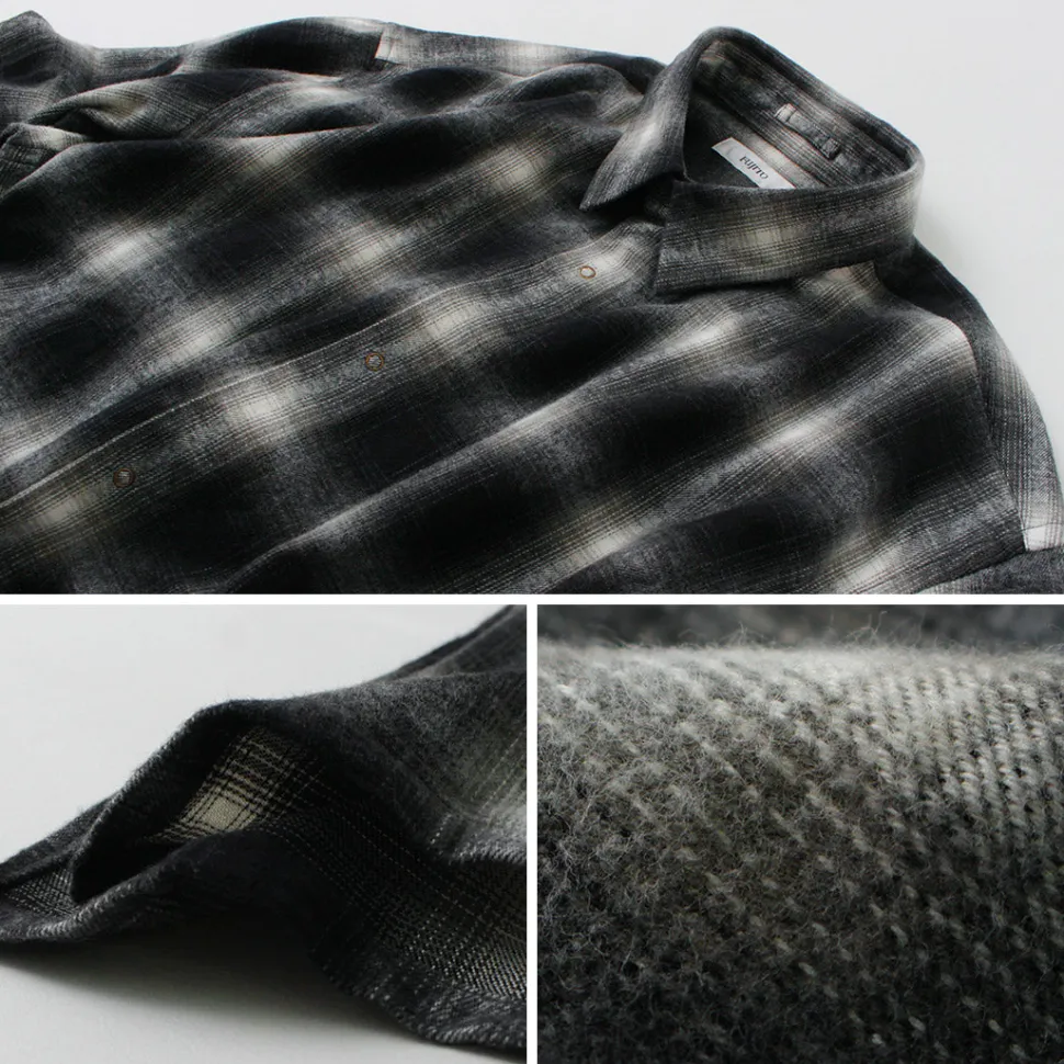 FUJITO / Ring Shirt Ombre Check