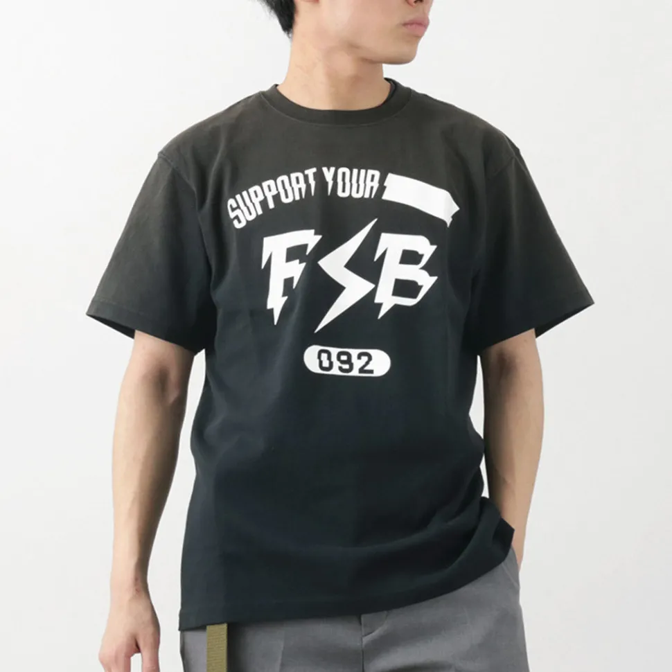FUJITO / Short Sleeve T-Shirt Impulse Logo Vintage Finish