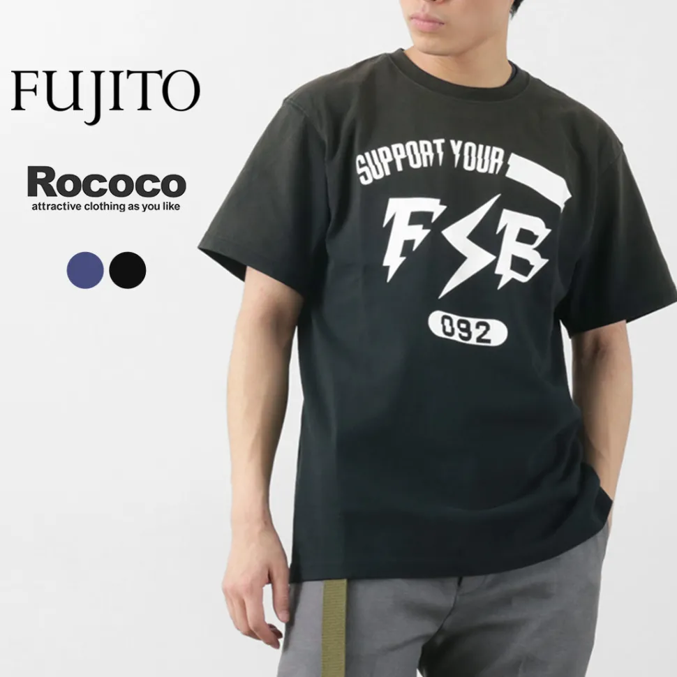 FUJITO / Short Sleeve T-Shirt Impulse Logo Vintage Finish