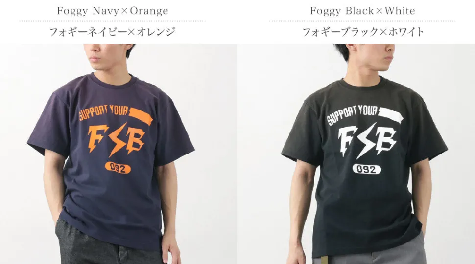 FUJITO / Short Sleeve T-Shirt Impulse Logo Vintage Finish