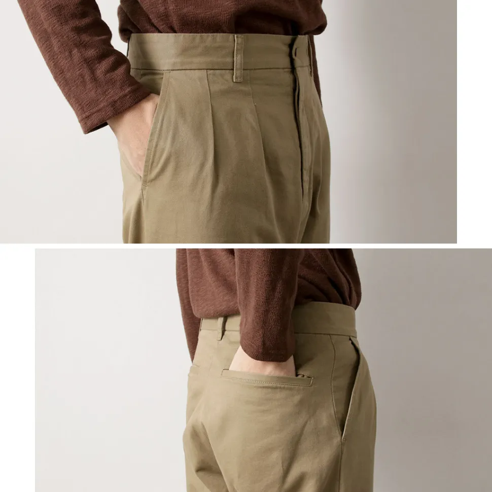FUJITO / 2-Tuck Trousers Chino