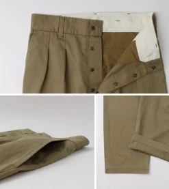 FUJITO / 2-Tuck Trousers Chino