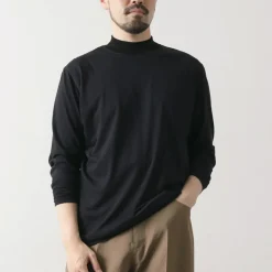 FYNELYNE ENGINEERED BY LIFILL / Cotton Long Sleeve Mock Neck T-Shirt
