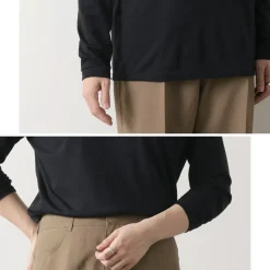 FYNELYNE ENGINEERED BY LIFILL / Cotton Long Sleeve Mock Neck T-Shirt