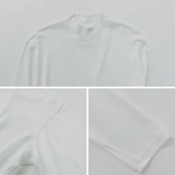 FYNELYNE ENGINEERED BY LIFILL / Cotton Long Sleeve Mock Neck T-Shirt