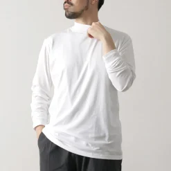 FYNELYNE ENGINEERED BY LIFILL / Cotton Long Sleeve Mock Neck T-Shirt