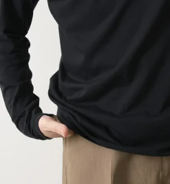 FYNELYNE ENGINEERED BY LIFILL / Cotton Long Sleeve Mock Neck T-Shirt