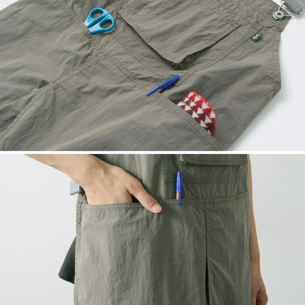 GARAGE GREEN WORKS / Danner Collaboration Cotton Nylon Buff Long Apron