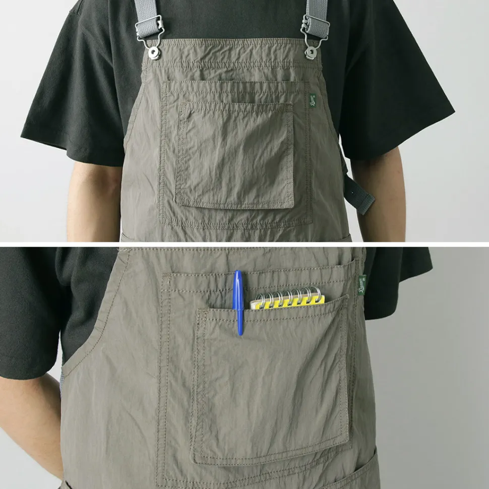 GARAGE GREEN WORKS / Danner Collaboration Cotton Nylon Buff Long Apron