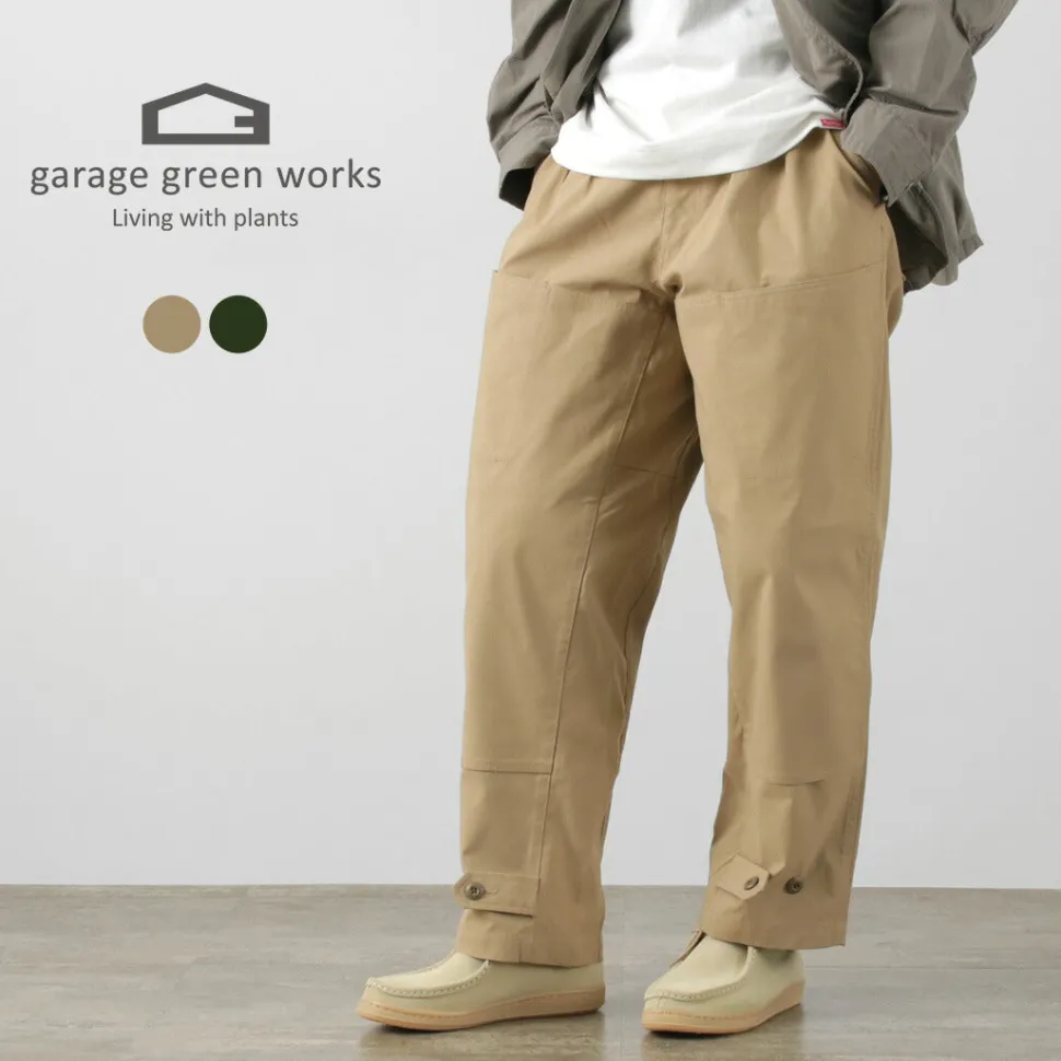 GARAGE GREEN WORKS / Double Knee 6 Pocket Pants