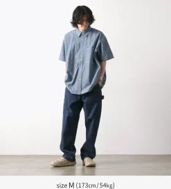 GARAGE GREEN WORKS / Half Sleeve Dungaree Shirt
