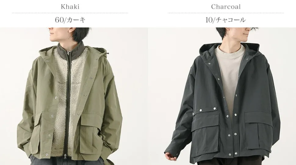 GARAGE GREEN WORKS / Wraptop Hooded Parka