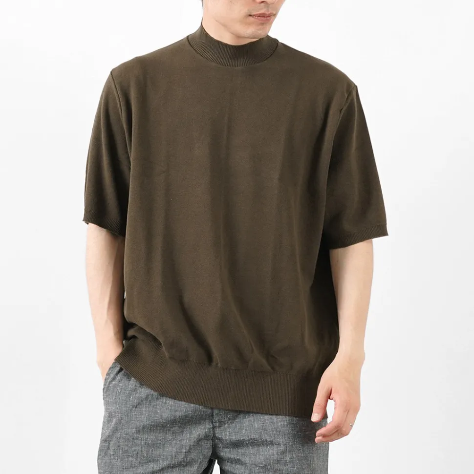 GICIPI / Calamaro Mock neck Relaxed fit Knit and sew