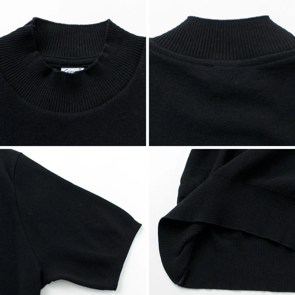 GICIPI / Calamaro Mock neck Relaxed fit Knit and sew