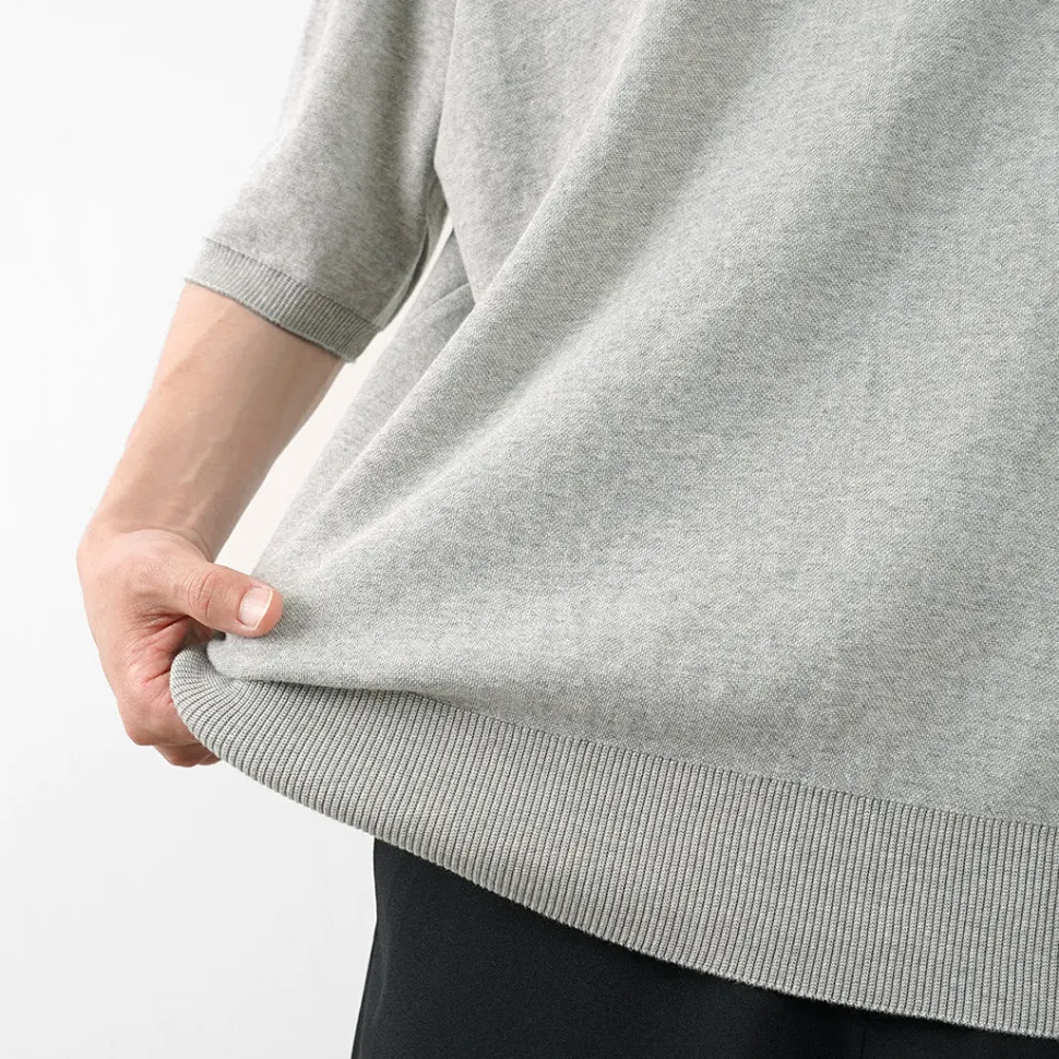 GICIPI / Calamaro Mock neck Relaxed fit Knit and sew