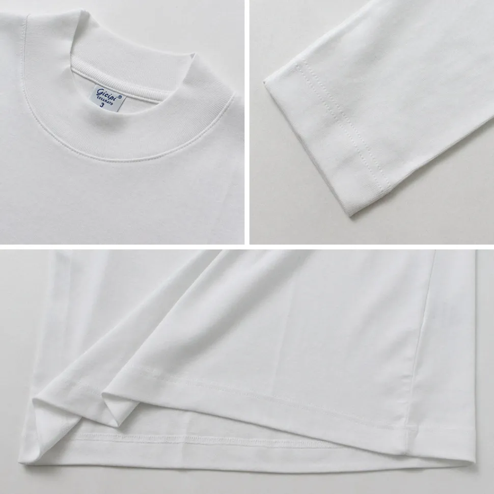 GICIPI / Delfino Crew Neck Basic Fit Long Sleeve Cut and Sewn