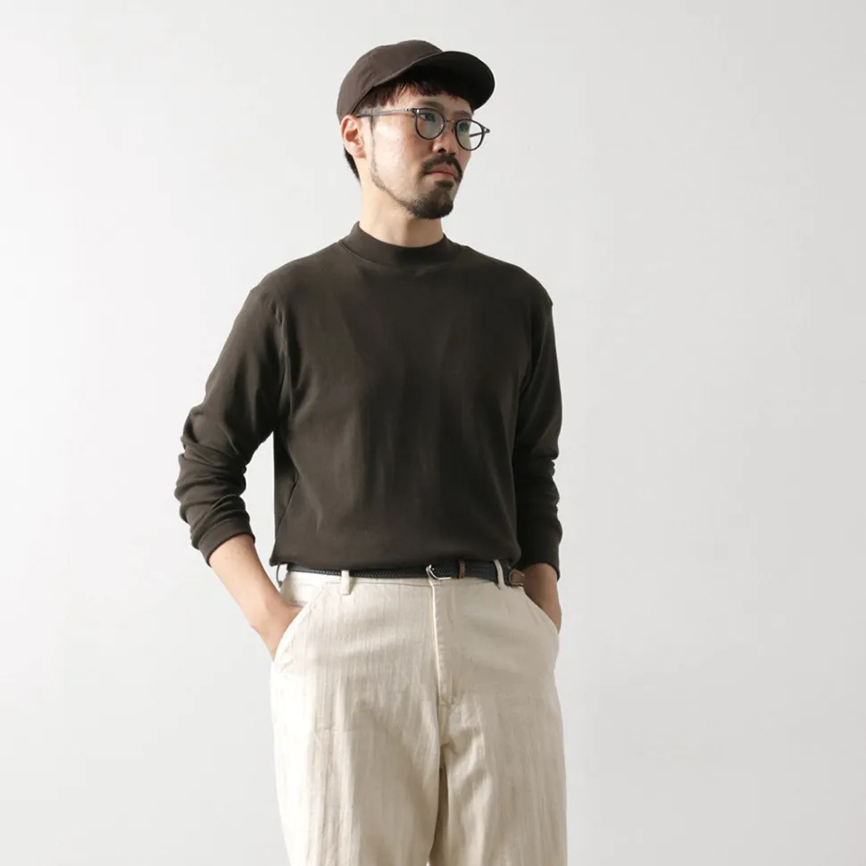 GICIPI / Delfino Crew Neck Basic Fit Long Sleeve Cut and Sewn