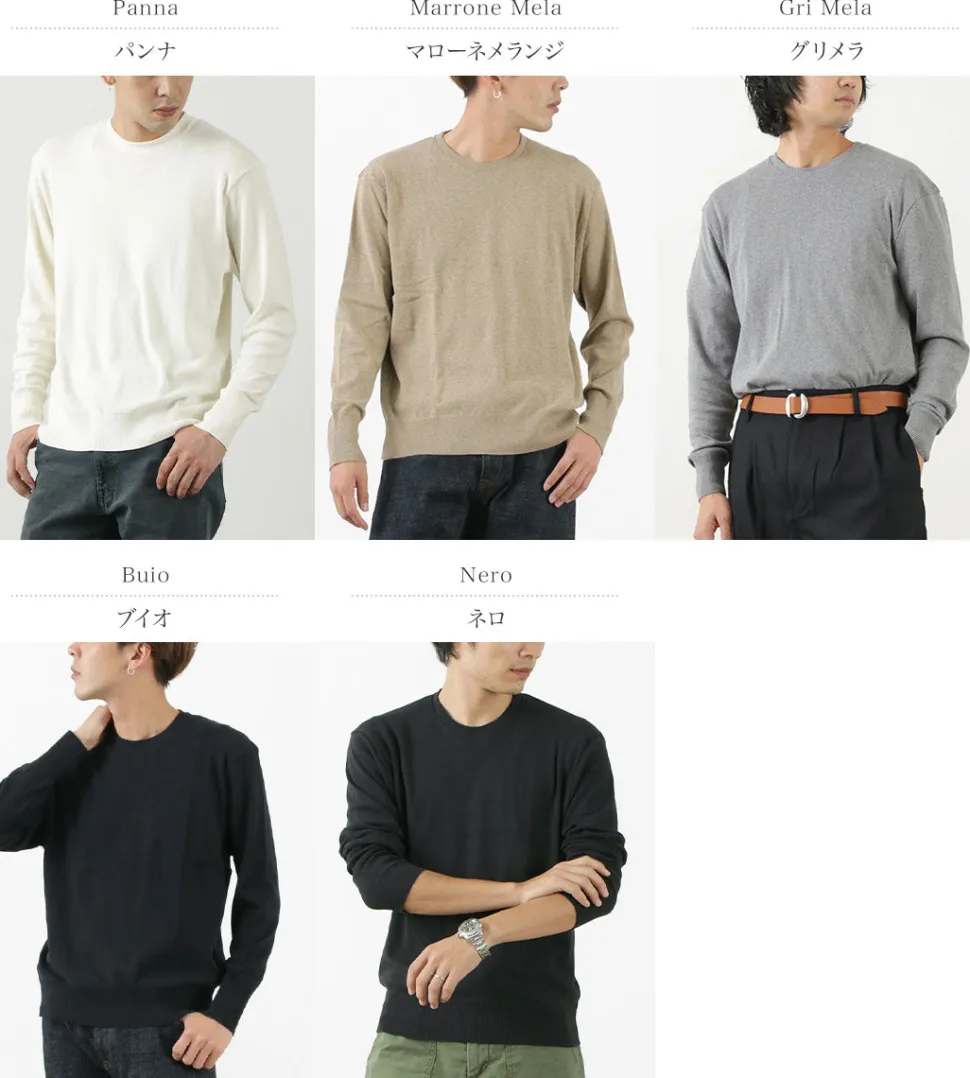 GICIPI / Lupo Crew Neck Relaxed Fit Knit Sewn