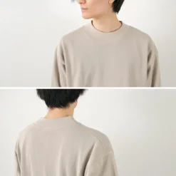GICIPI / ORSO Crew Neck Ribbed Long Sleeve Milano Rib Knit Sewn