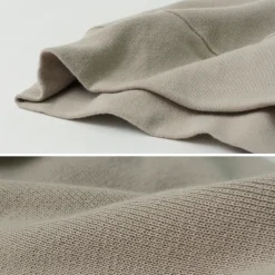 GICIPI / ORSO Crew Neck Ribbed Long Sleeve Milano Rib Knit Sewn