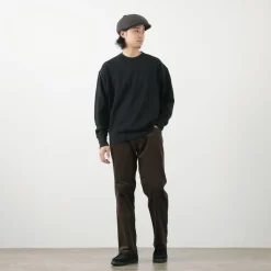 GICIPI / ORSO Crew Neck Ribbed Long Sleeve Milano Rib Knit Sewn