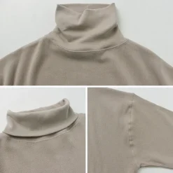 GICIPI / SCIMMIA Mockneck Ribbed Long Sleeve Milano Rib Knit Sewn