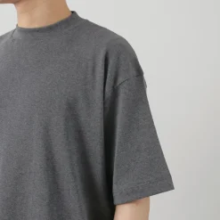 GICIPI / VONGOLA Mock Neck Relaxed Fit Milled T-Shirt