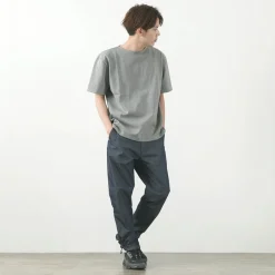 GLACON / Solid colour Boat neck Big shirt