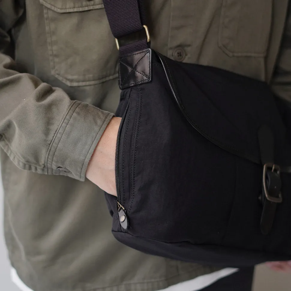 GLENROYAL / Flap Shoulder Bag Nylon Tussah