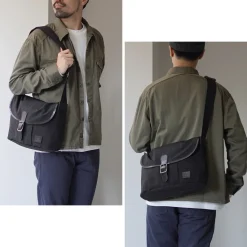 GLENROYAL / Flap Shoulder Bag Nylon Tussah