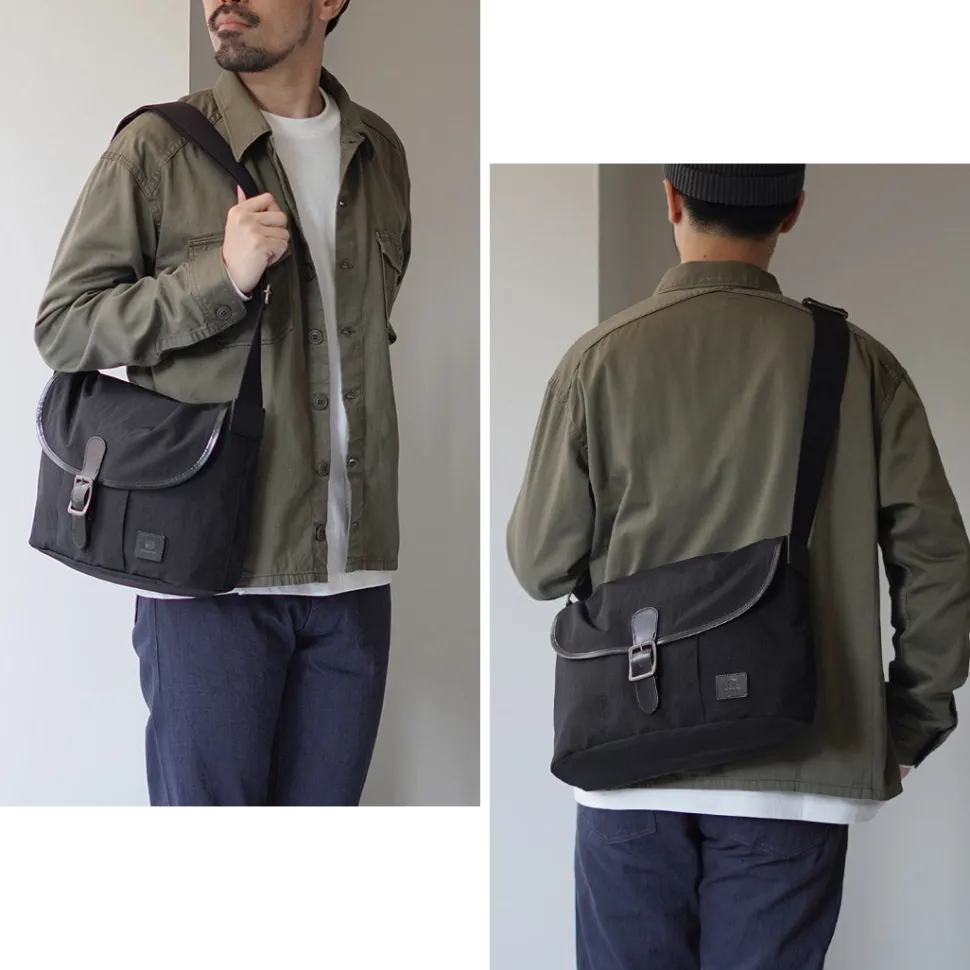 GLENROYAL / Flap Shoulder Bag Nylon Tussah