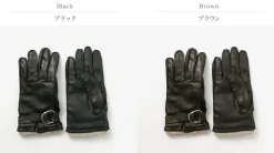 GLOVES / Touch Lambskin Ring Belt Gloves