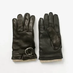 GLOVES / Touch Lambskin Ring Belt Gloves