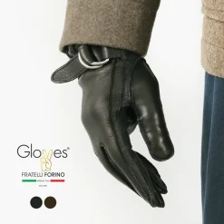 GLOVES / Touch Lambskin Ring Belt Gloves