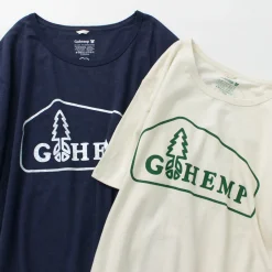 GOHEMP / Box Logo Basic Short Sleeve T-Shirt