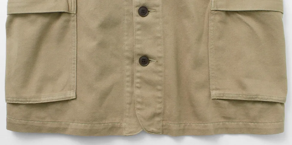 GOHEMP / Green Lodge Jacket Hemp Cotton Recycled Polyester Cloth