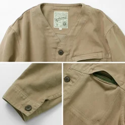 GOHEMP / Green Lodge Jacket Hemp Cotton Recycled Polyester Cloth