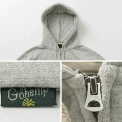 GOHEMP / Hemp Zip-Up Hoodie