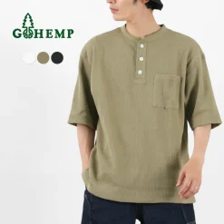 GOHEMP / Henley PK Short Sleeve Shirt